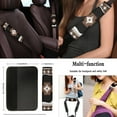 thumbnail image 4 of Renewold American Tribal Brown Black Car Seat Covers for Men Women Auto Interior Accessories Full Set with Steering Wheel Covers Seat Belt Pad Cover Coaster Keyring 11 PCS Auto Seat Covers Set, 4 of 7