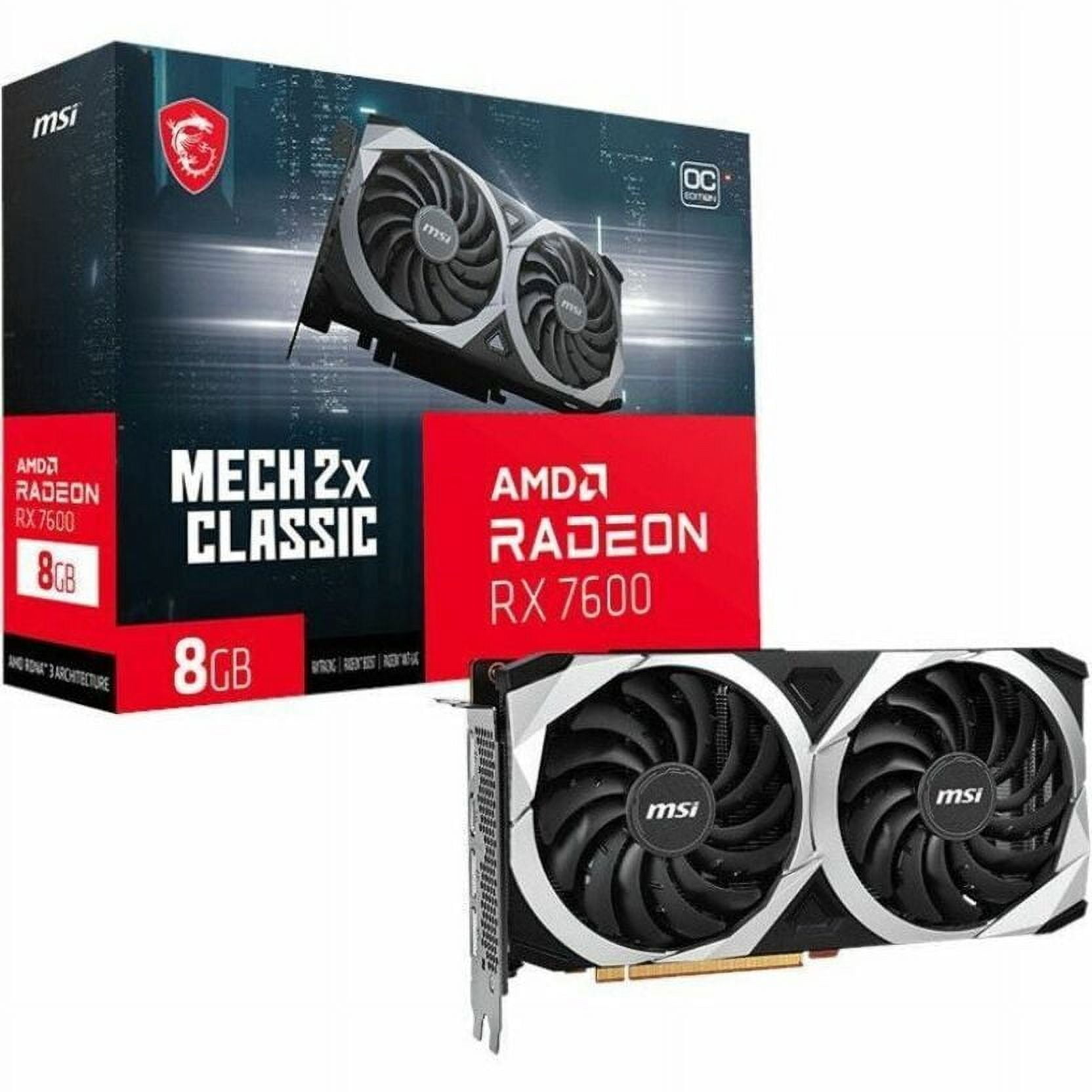MSI AMD Radeon Rx 7600 Graphic Card, 8 GB GDDR6 - Walmart.com