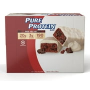 Pure Protein Bars, Red Velvet Cake, 21g Protein, 1.76 oz., 6Ct