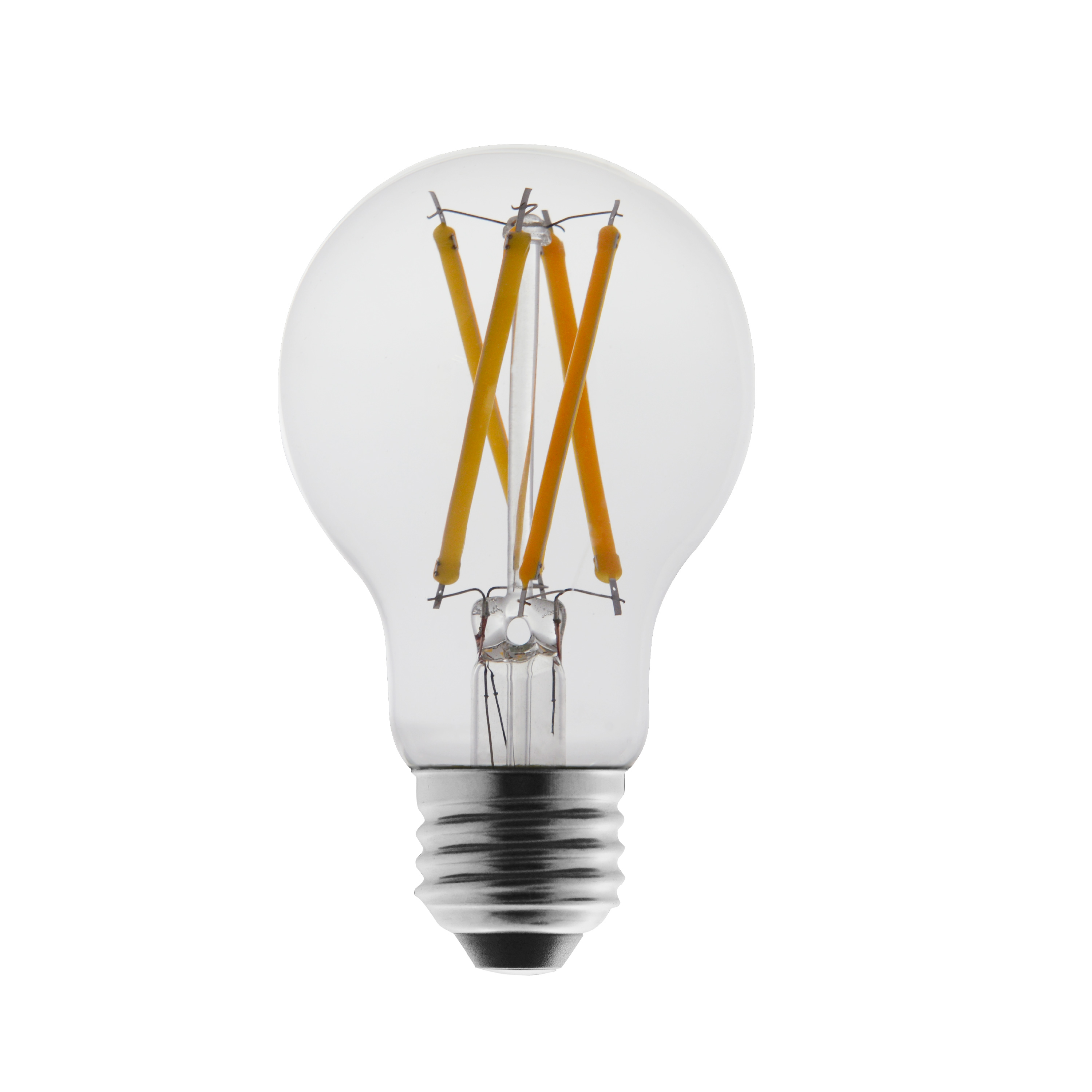 Great Value 18 Year LED Light Bulbs A19 75 Watts Equivalent, E26, Dimmable Soft White Clear Glass, 4 Pack