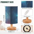 thumbnail image 3 of Lion Beast Table Lamp USB Bedside Desk Nightstand Lamp Printed Gifts Small Lamp Wood Base for Bedroom Living Room Kids Room College Dorm, 3 of 7