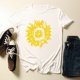 thumbnail image 3 of Gibobby Camisetas Mujer Baratas Manga Corta Camiseta corta con cuello redondo Camiseta estampada Tops Blusa informal manga suelta para mujer(Blanco,M), 3 of 3
