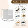 thumbnail image 2 of FLINT- 2 Layer Shoe Organizer Foldable Plastic Shoe Storage Cabinet Shoe Storage Box, 2 of 5