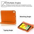 thumbnail image 5 of Kids Case for Apple iPad 10.2 Inch 2021/2020/2019, iPad 9th/8th/7th Generation Case with Rotating Handle/ Stand Lightweight Soft EVA Shockproof Rugged for iPad 10.2 Inch Tablet, Orange, 5 of 7