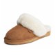 thumbnail image 1 of Pantufla Fireside de Dearfoams talla 8, color castaña, forro de vellón australiano, 1 of 7
