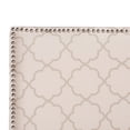 thumbnail image 2 of SAFAVIEH Sydney Headboard Silver Nail Head Pink / Beige Queen, 2 of 4