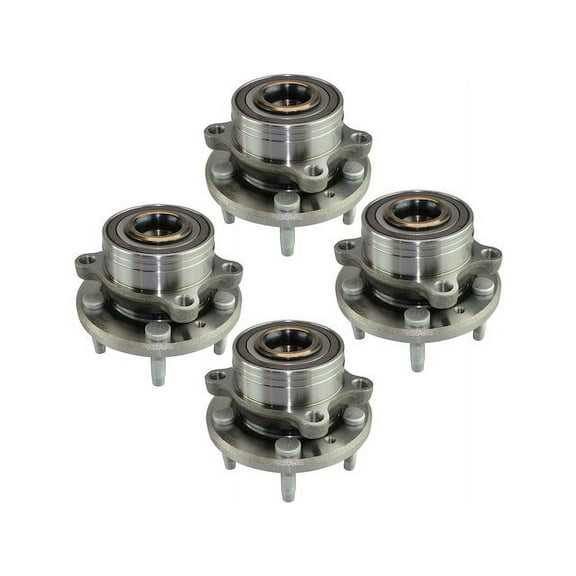 Wheel Hub and Bearing Kit 4 Piece - Compatible with 2011 - 2014 Ford Explorer 2012 2013