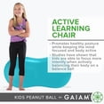 thumbnail image 4 of Gaiam Kids Active Seat Peanut Shaped Bounce Desk Chair, Exercise Yoga Balance Sitting Ball, Flexible Seating, Wiggle Seat for Boys and Girls, 4 of 5