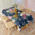 thumbnail image 2 of Pioneer Flower Floral Print Pattern Rectangle Tablecloth 60"x120",Waterproof Polyester Rectangle Table Cloth, Wipeable Spillproof Polyester Tablecloth for Dining, Camping, Indoor and Outdoor, 2 of 6