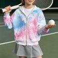thumbnail image 4 of Grblisyd Girls Zip Up Hoodie Christmas Sweatshirt with Pockets Long Sleeve Active Coat Winter Fall Everyday Wear, 4 of 6