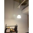 thumbnail image 7 of FSLiving 3-Pack Adjustable Wire Length Frosted White Glass H-Type Track Hanging Light 3.9 Ft Clear Cord E26 Base Pendant Light Fixture,Modern Nordic Loft Aisle Bar Lamp Bulb and Track Not Included, 7 of 7