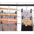 thumbnail image 2 of 60pc Clothes Hanger Connector Hooks, White Clothes Hanger Organizer Mini Space Saver Hangers Clothes Hanger Extender Cascading Connection Hooks for Wooden/Velvet/Metal/Plastic Hangers, 2 of 6