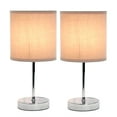thumbnail image 5 of Simple Designs 11.81" Subtle Sparkle Basic Chrome Mini Table Lamp, for Living Room, Bedroom, Office-Color:Gray,Number of Items:2, 5 of 9