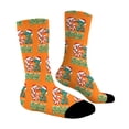 thumbnail image 1 of Stockings 67 Cute Printed Baseball Crew Socks Fun Patterned Knee High Socks Soft Comfortable Casual Socks For Daily Wear & Sports Polyester Long Socks, 1 of 5