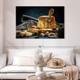 thumbnail image 2 of Elephant Stock Chunks Of Parmesan Wall Art - Horizontal Canvas Wall Art - Kitchen Wall Decor - Food And Drink Canvas - Gray And Orange Decor - 48" x 32", 2 of 8