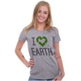 thumbnail image 4 of I Love Earth Reduce Reuse Recycle Womens Fitted Plus Size Graphic Tee Brisco Brands 2X, 4 of 5