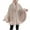 C-Beige145, variant on Cardigan For Women Sparkly Sequin Shawl Cape Thermal Fuzzy Lining Open Front Wrap Jackets Winter Insulated Trendy Outerwear
