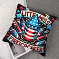 thumbnail image 7 of nygtbtfer Decorations Pillow American Flag Truck Red White and Blue Pillows Happy Cushion Case for Home Sofa Couch Warehouse Clearance White, 7 of 7