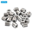 thumbnail image 3 of Unique Bargains Adaptateurs Filetage Manchon Réducteur Écrou M10x1.5 Mâle à M6x1.0 Femelle pour Réparer Insert Écrou Vis Réducteur 10mm 20 Pcs, 3 of 5