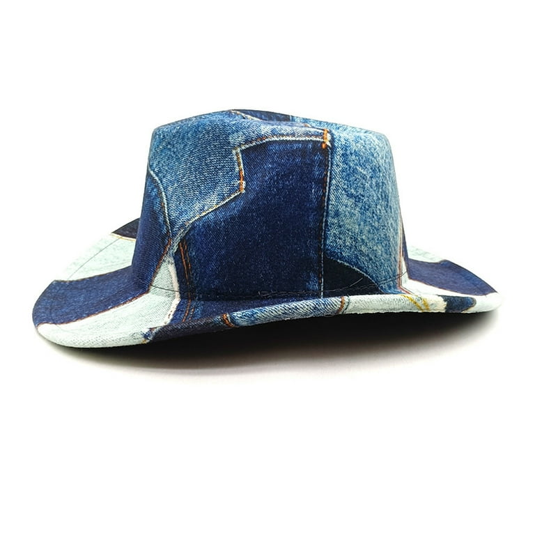 Comdrip Denim Cowgirl Hat! Western Cowboy Hat for Women Man 