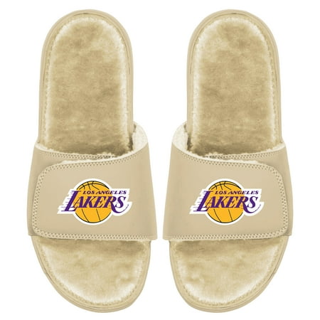 

Men s ISlide Tan Los Angeles Lakers Dune Faux Fur Slide Sandals