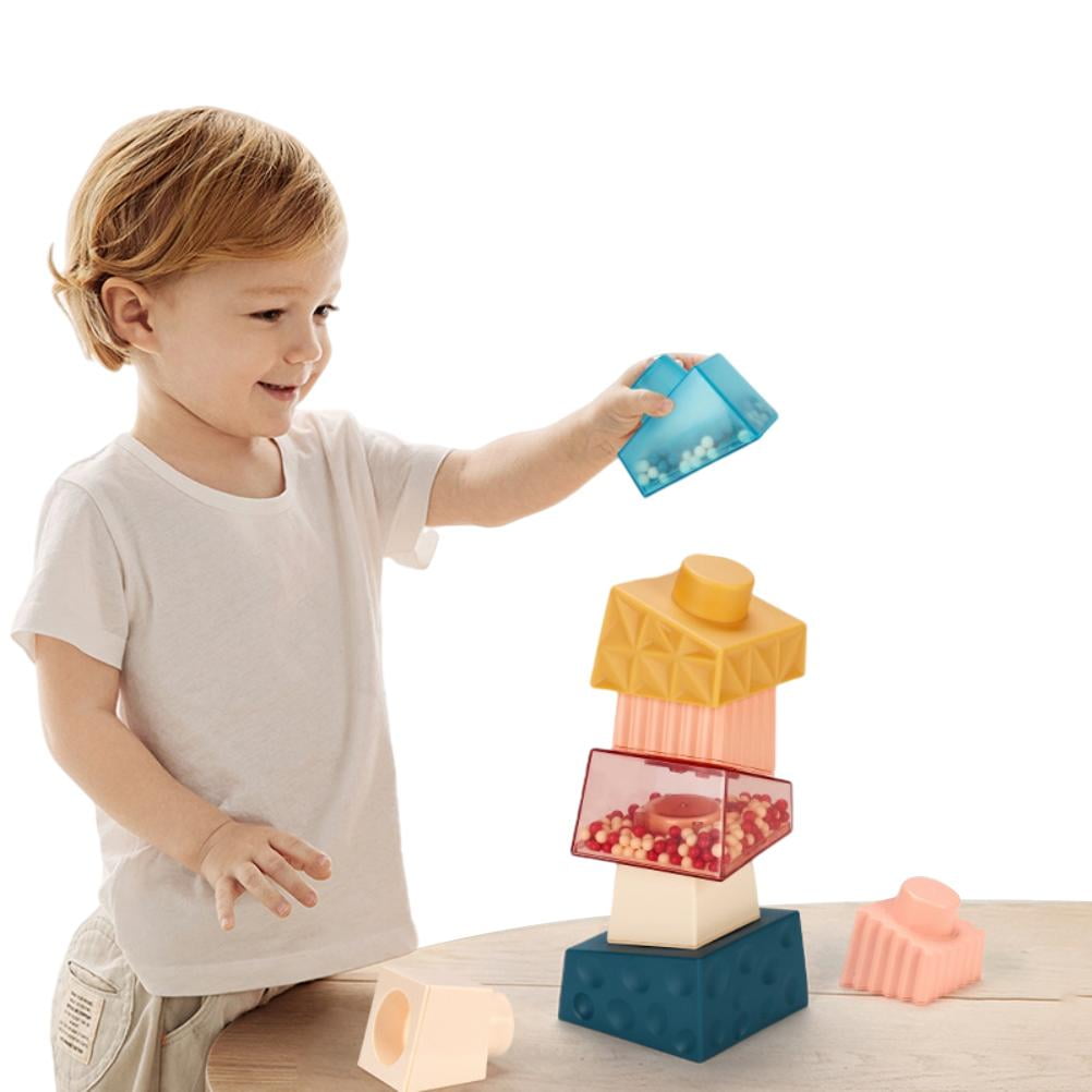 Irregular Stacking Toys Balance Building Blocks Sensory Stacking Toys