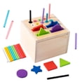 thumbnail image 3 of Cubo de clasificación de formas, juego de combinación de bloques de formas, cubo de actividades Montessori para bebés, regalo de cumpleaños, juguete, 3 of 9