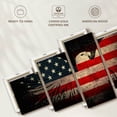 thumbnail image 6 of Elephant Stock American Eagle And Flag Wall Art - Horizontal Multi Panel Canvas - Living Room Wall Decor - Flags Multi Panel - Black And Yellow Decor - 74" x 34", 6 of 8