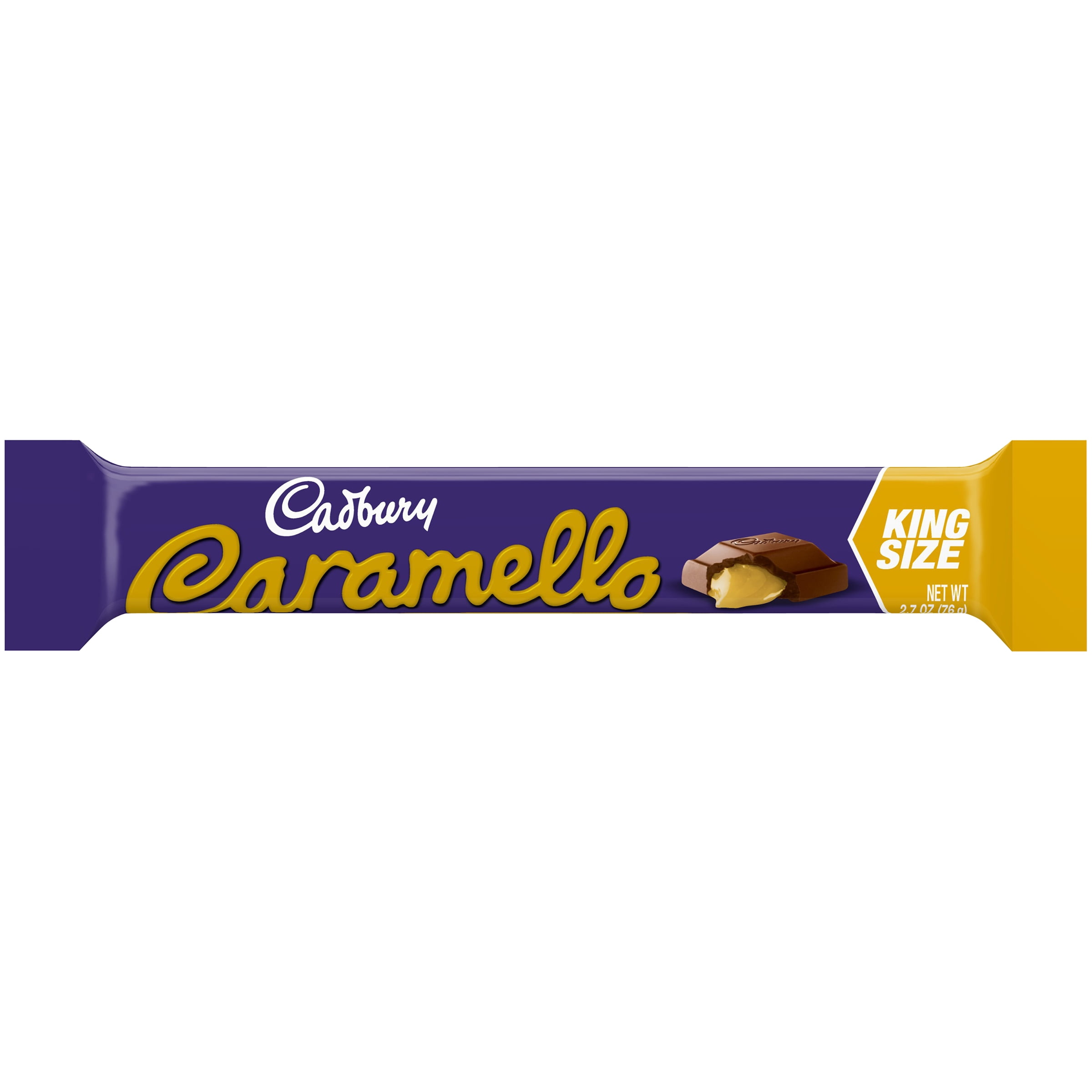 Cadbury Caramello, Milk Chocolate and Caramel King Size Candy Bar, 2.7 ...