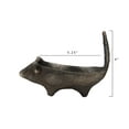 thumbnail image 2 of Creative Co-Op Black & Brown Mouse Shaped Cast Iron Ring Holder, 2 of 5