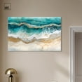 thumbnail image 3 of Golden Currents Canvas Coastal Abstracts by Art Remedy, Gallery Wrapped, 45" x 30", 3 of 7
