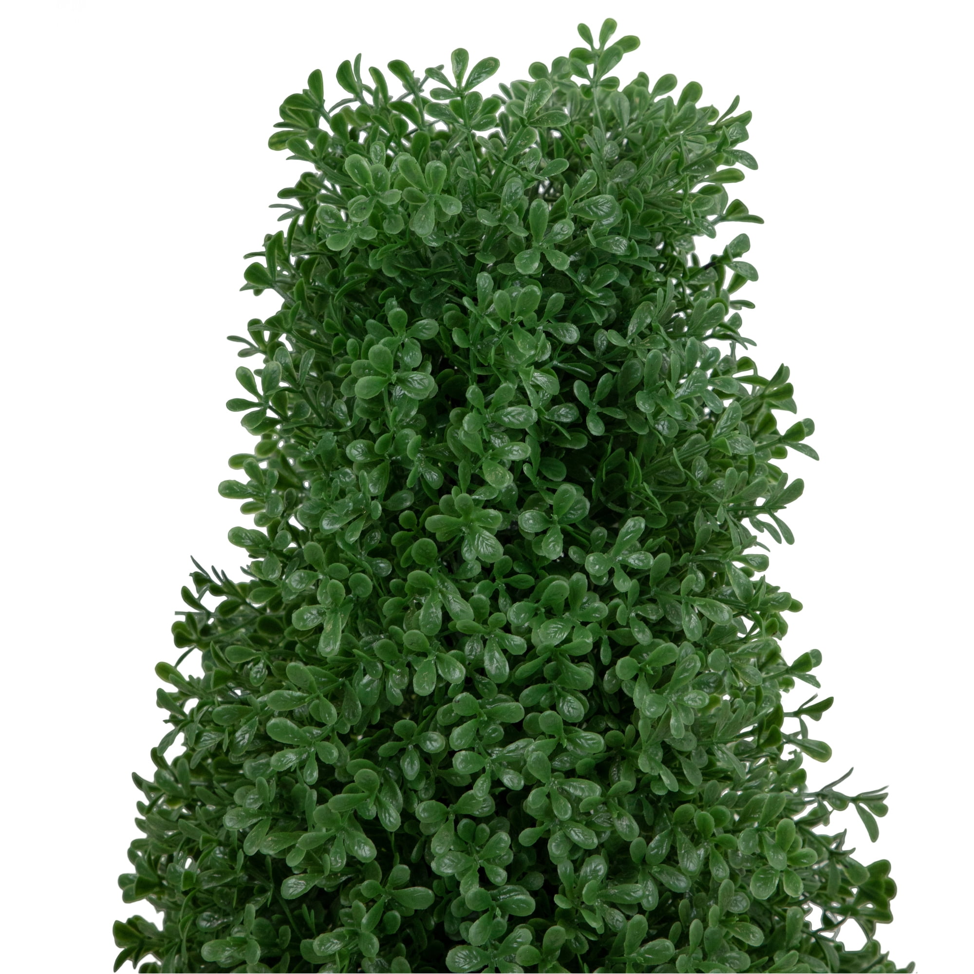 30" Artificial Boxwood Cone Topiary Tree with Round Pot  Unlit - 12