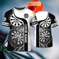 thumbnail image 1 of PLstar Cosmos-Camiseta de dardos con nombre personalizado para hombre, camisa con estampado 3D, de manga corta, informal, Unisex, DW83Adult size S Gao Jinjia LED, 1 of 2