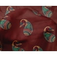thumbnail image 4 of oneOone Silk Tabby Fabric Paisley Block Printed Craft Fabric BTY 42 Inch Wide, 4 of 4