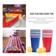 thumbnail image 4 of Injueey Juego de 12 unidades de juego de fiesta, pelota de tenis de mesa, juego de tazas de bebida, tazas de plástico para bebidas de fiesta familiar, Kits de decoración para fiestas red Injueey HA002824-01B, 4 of 6