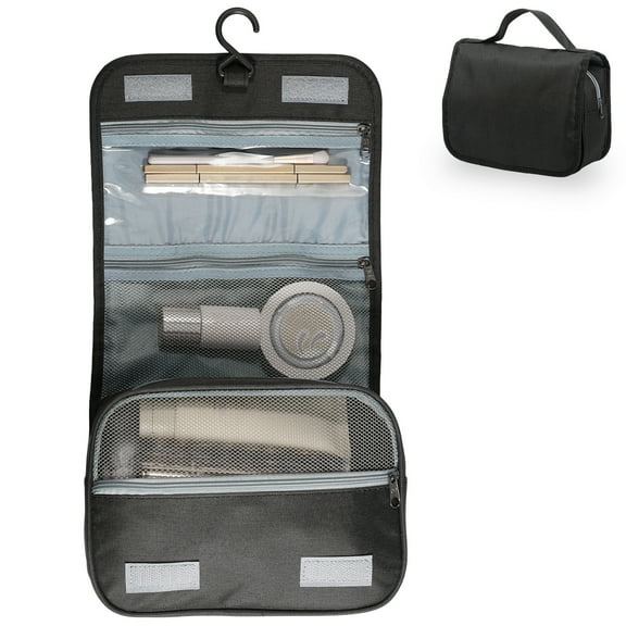 Hanging Toiletry Bag Foldable Hanging Travel Bag Water Resistant Organizer with Hook Travel Makeup Pouch for Toiletries Accessories Women