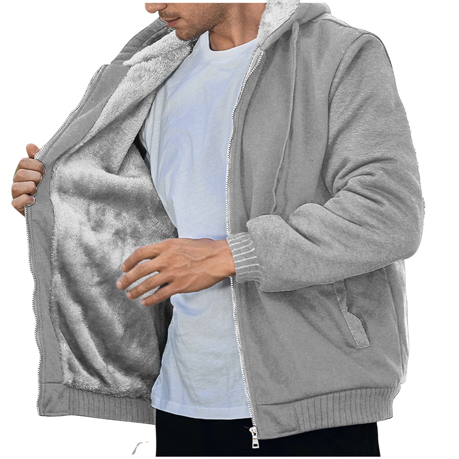 Aofany Sales Hoodies for Men, Mens Hoodies Zipper Hooded Sweater Coat Men's Solid Color Cardigan Men's Fashion Hoodies & Sweatshirts