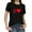 C, variant on Tiqkatyck Women Summer Tops Clearance, Women's Fashion Loose Short Sleeve Heart Print T-Shirt Casual O-Neck T Shirts for Women L
