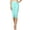 Aqua Marine, variant on Women & Plus Essential Basic Cotton Spandex Stretch Below Knee Length 15" Leggings (COPPER, 3X)