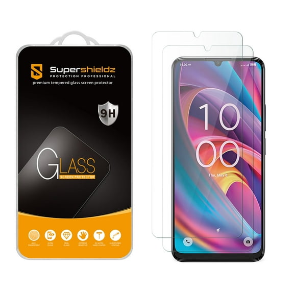 (2 Pack) Supershieldz Designed for TCL K32 5G Tempered Glass Screen Protector, Anti Scratch, Bubble Free