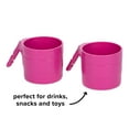 thumbnail image 3 of Diono Car Seat Cup Holders for Radian, Everett and Rainier Car Seats Perfect for Drinks, Snacks and Toys, Pack of 2, Purple Plum, 3 of 11
