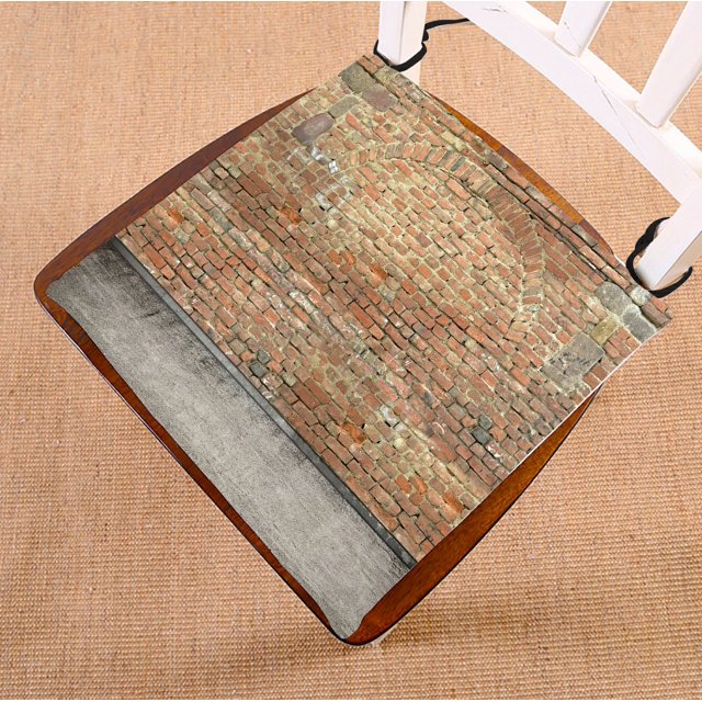 ABPHQTO Fondo de pared de calle Cojín para silla Cojín para asiento Cojín para silla Cojín para suelo 50x50 cm