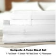 thumbnail image 4 of BedTite 800 Thread Count Cotton Rich 4-Piece California King Sheet Set - White, 4 of 7