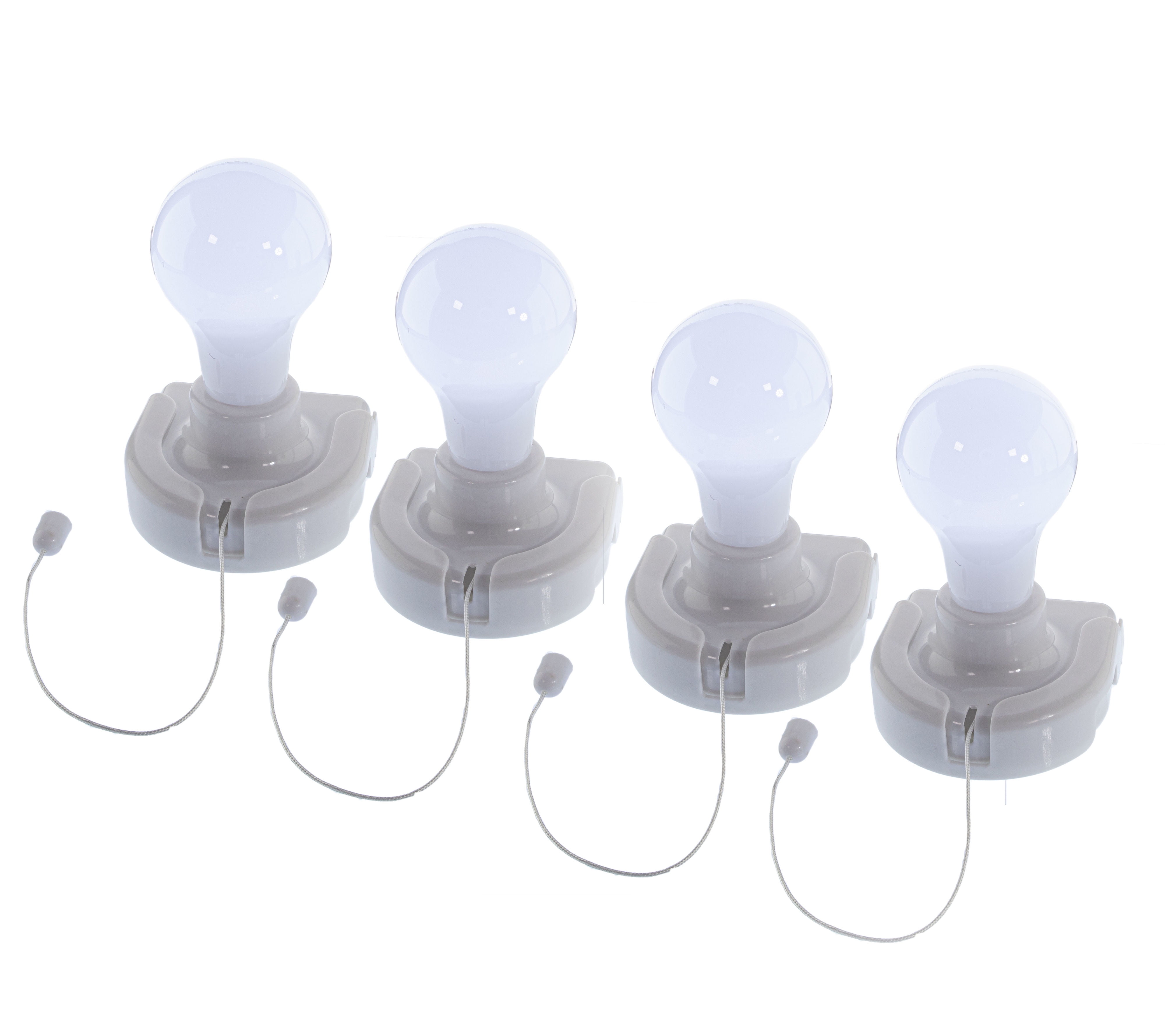 ser godt ud Skilt Distrahere Wireless Instant Portable Light Bulb Cordless Mountable Battery Operated Wireless  LED Light Light Bulbs - Bulbs Peel and Stick Anywhere - 4pc - Walmart.com