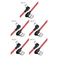 thumbnail image 2 of Sidaley Cable de carga rápida Cable de datos de ángulo de 90 grados con luz, cable móvil tipo C, rojo, 2 m Rojo 2m tipo-c 5Conjunto, 2 of 6