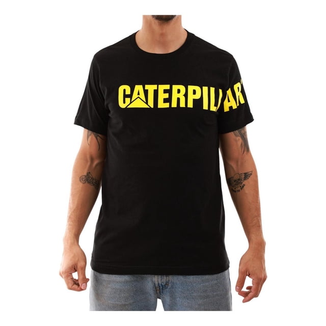 Playera Cat Hombre Caterpillar Logo Negro Casual negro M