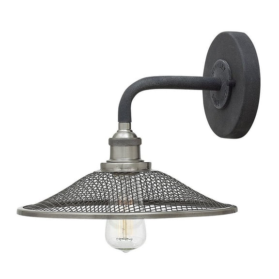 4360DZ Hinkley Lighting Rigby - 1 Light Wall Sconce in Industrial Style - 10 Inches Wide by 8.5 Inches High-Aged Zinc Finish