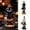 2 Pcs, variant on Sulaicai Vintage Halloween Black Cat & Skeleton Figurines, Retro Resin Statue Ornaments, Spooky Tabletop Decorations for Indoor Home, Mantel and Halloween Party