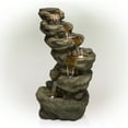 thumbnail image 6 of Alpine Corporation 6-Tier Waterfall Fountain w/ LED Light, 48 Inch Tall, 6 of 12