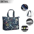 thumbnail image 3 of Flower Women's Large Weekend Travel Bag Moving Canvas Handbag Thick Double Layer Beach Weekend Travel Unisex Hospital Maternity Delivery with Toiletry Waterproof, 3 of 5